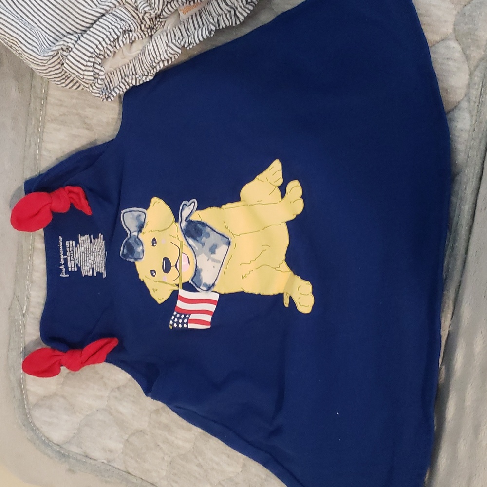 18m red white blue Flag Shirt